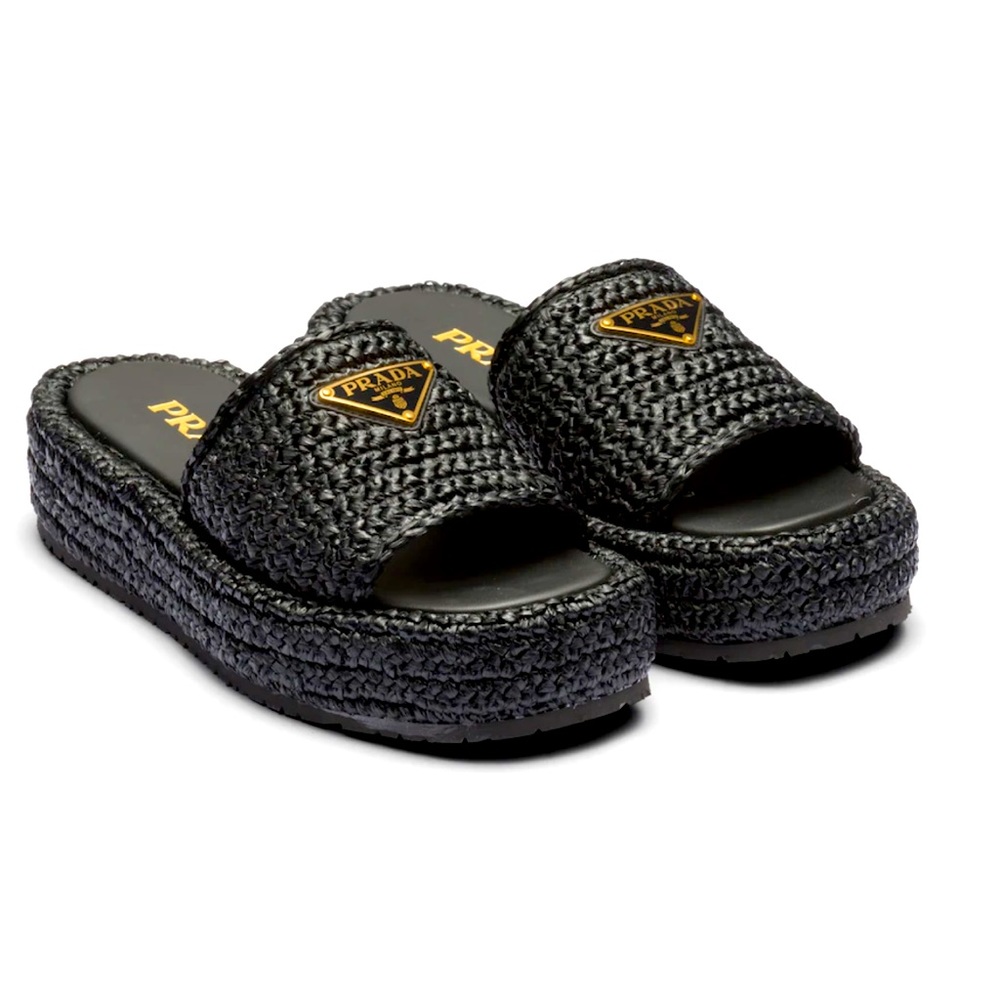 PRADA crochet sandals